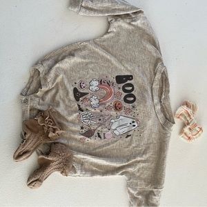 Halloween sweater bubble romper